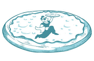 Produktbild Mittagspizza Zucchini e Feta