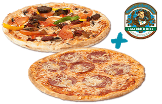 Produktbild 2 Pizzen + 2 Augustiner